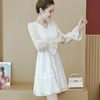 Váy Vintage trắng, đỏ đô, kem