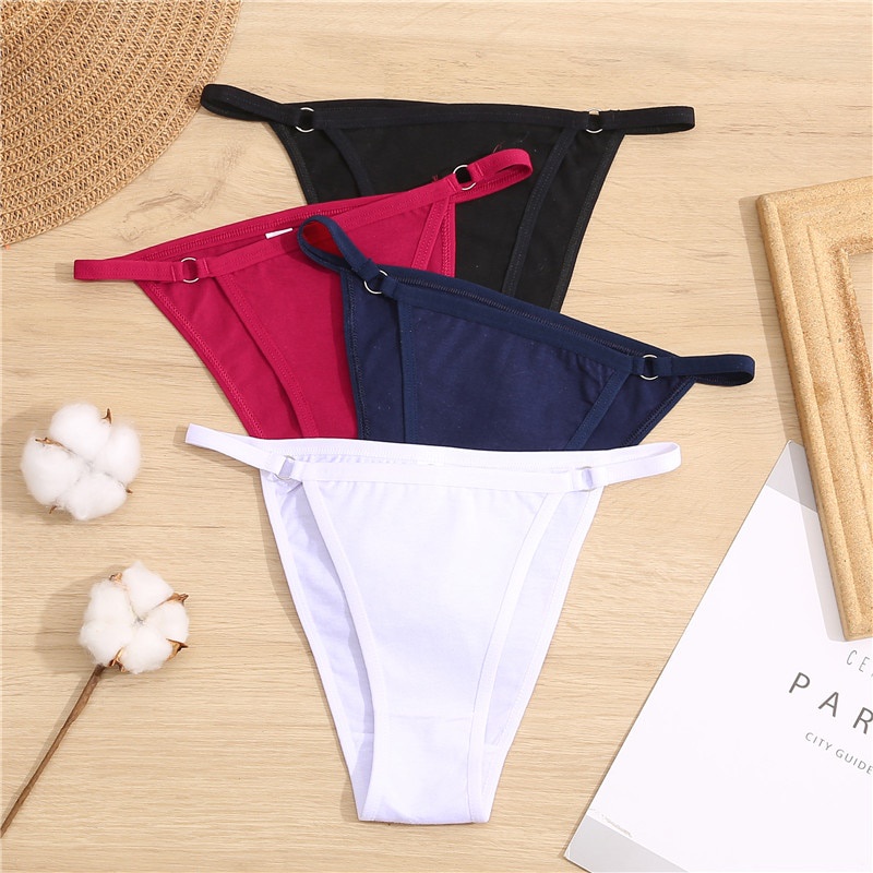 Cute Byte Bộ 3 Quần Lót Cotton Mềm Mại Lưng Thấp Quyến Rũ Dễ Thương Cho Nữ M-2XL 2021