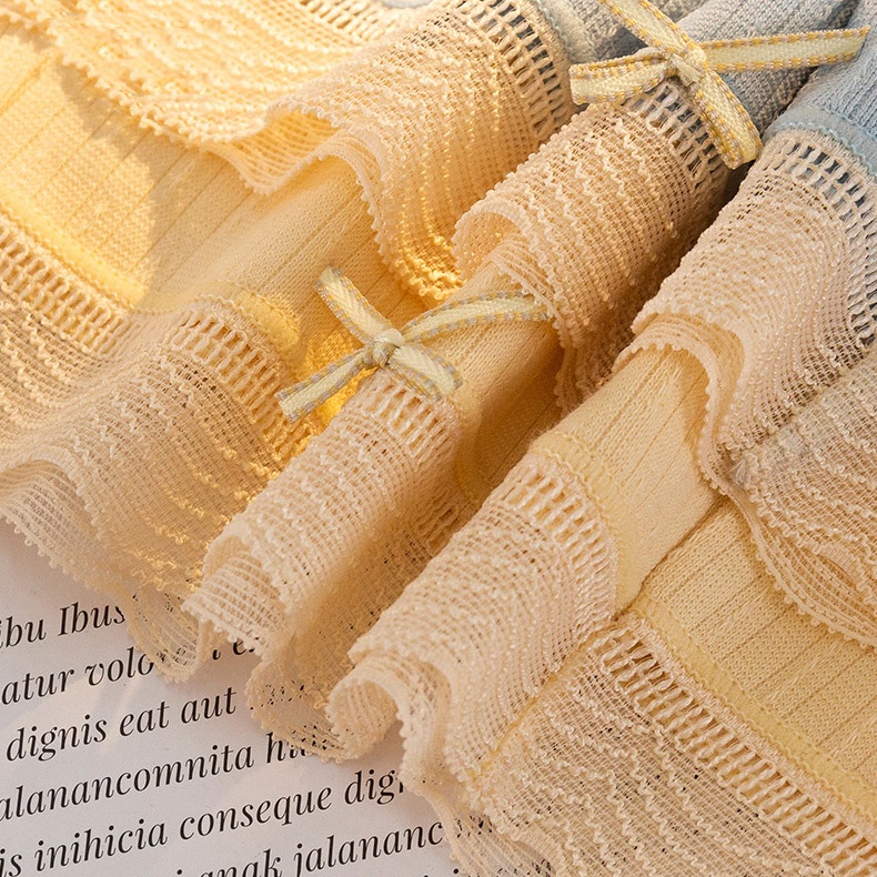 Quần Lót Nữ Kháng Khuẩn Cotton Viền Ren Mềm Mại Phong Cách Nữ Sinh Nhật Bản P182