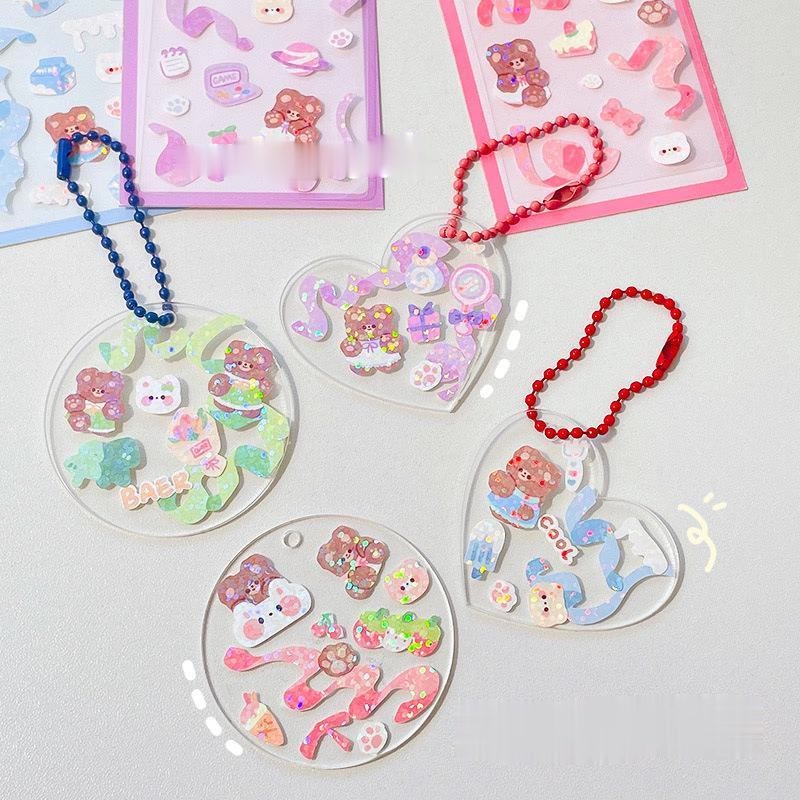 Sticker Decor Hình Dán Lấp Lánh Trang Trí Dễ Thương