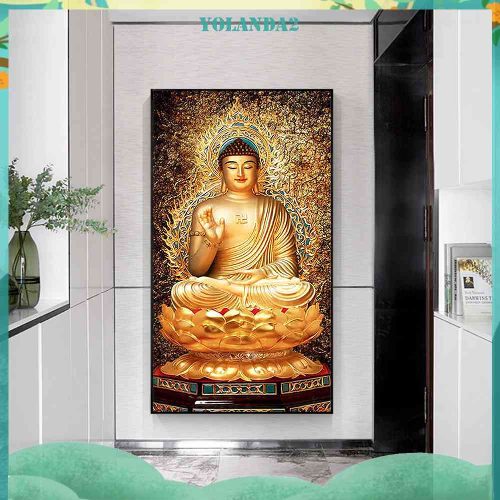 Tranh Đính Đá Kim Cương Toàn Bộ 5D DIY Hình Vẽ Phật