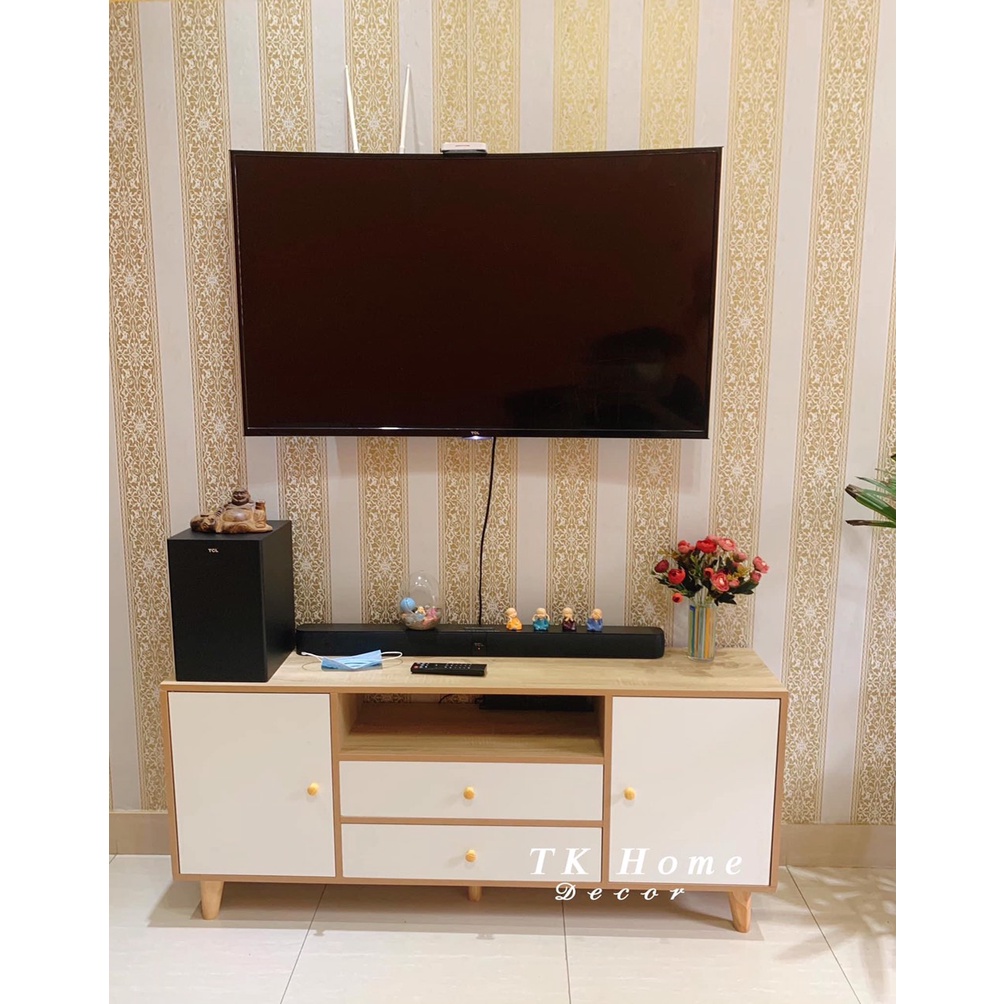 Kệ tivi phòng khách, kệ tivi gỗ để sàn phong cách Nordic chính hãng IGA - GP142