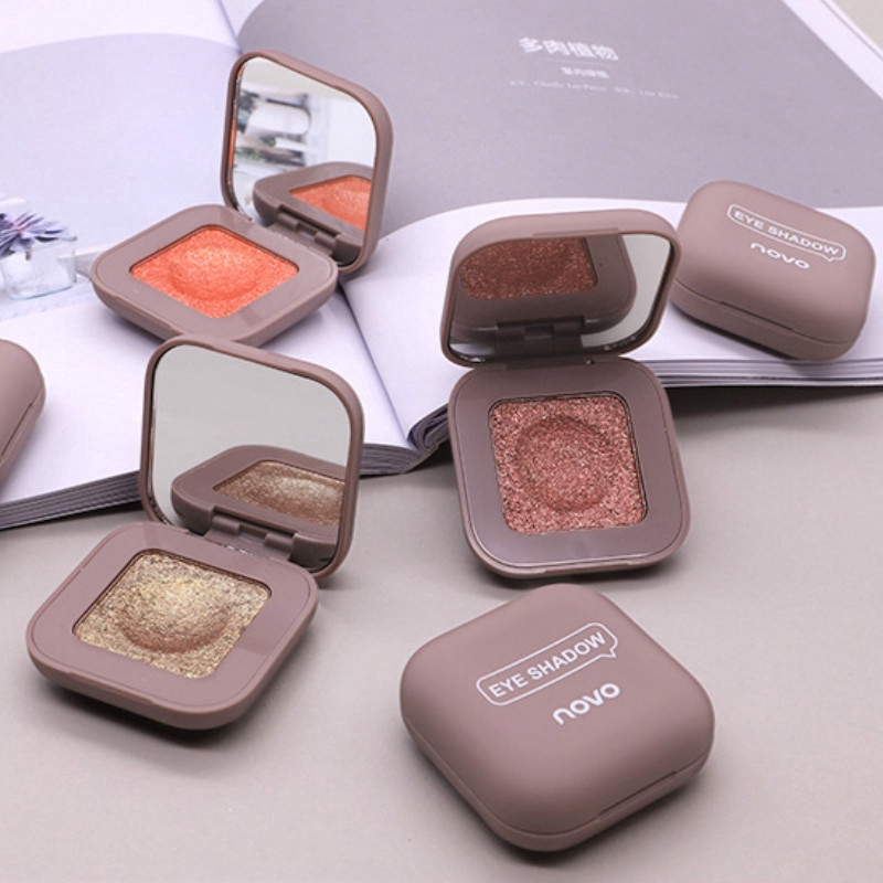 &lt;Ready Stock&gt;Makeup NOVO 5280 Fingertip Eye Shadow Fairy Moonlight Monochrome Eyeshadow Earth Color Beauty