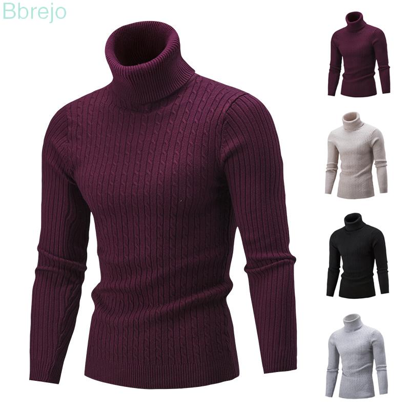 Pullover Plus size Pus size Solid Slim fit Turtleneck Warm Long sleeve Knitted Knitwear Jumper Sweatshirts Fashion