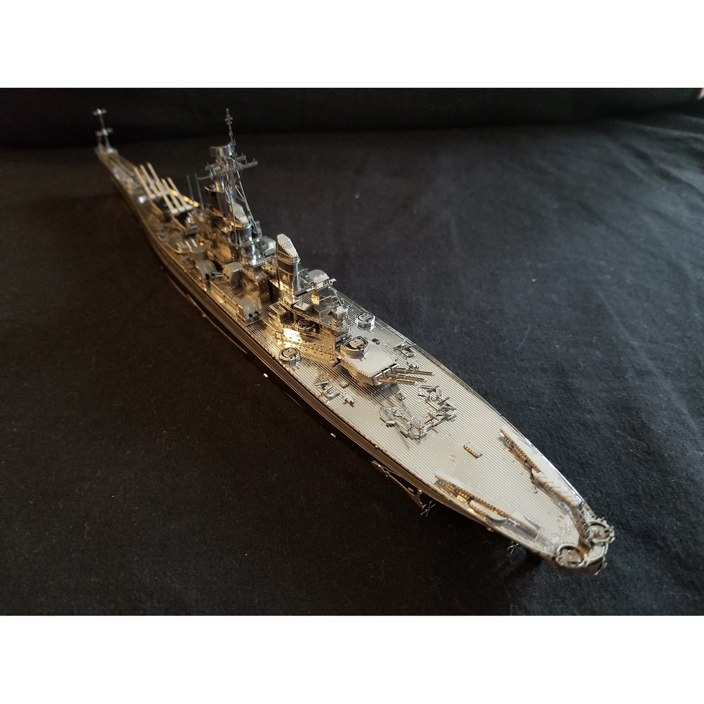 Chưa Ráp Mô Hình Thép 3D Tàu Chiến Piececool Thiết Giáp Hạm Hải Quân Mỹ USS Missouri BB-63 Battleship