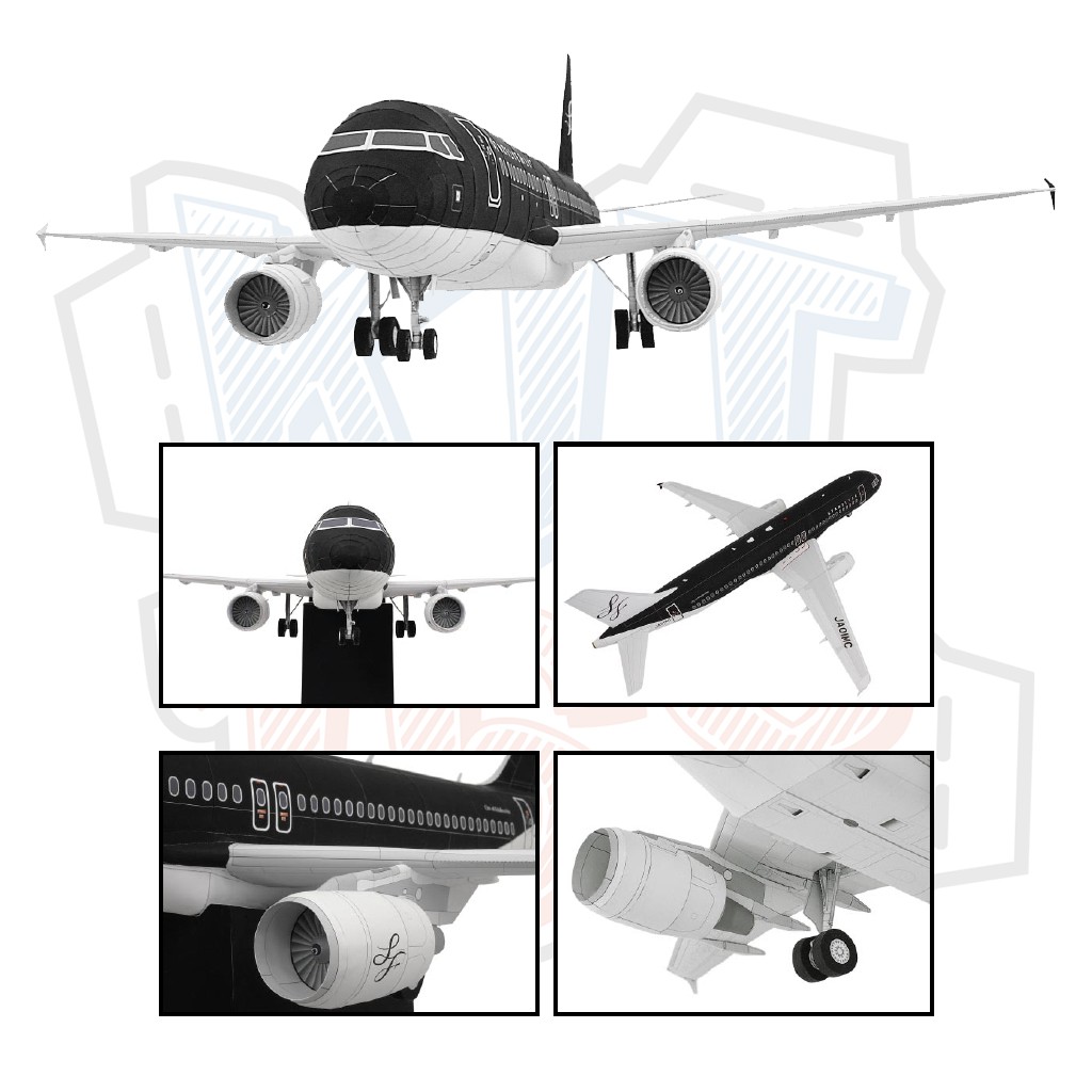 Mô hình giấy Máy bay Starflyer Airbus A320