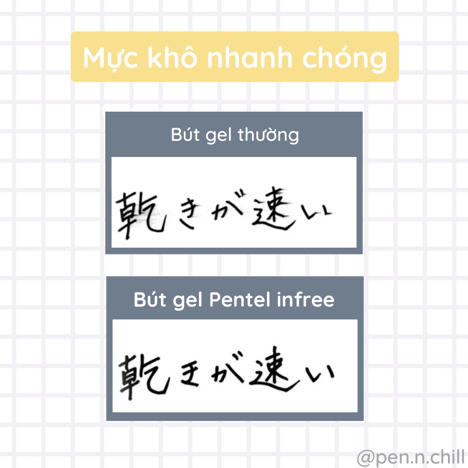 Ngòi bút Thay Thế Pentel Energel Infree - Cỡ ngòi 0.5mm