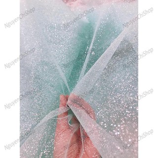 ⚡Giá gốc⚡ Vải lưới kim tuyến làm đầm váy cô dâu ,trang trí sự kiện,đầm công chúa