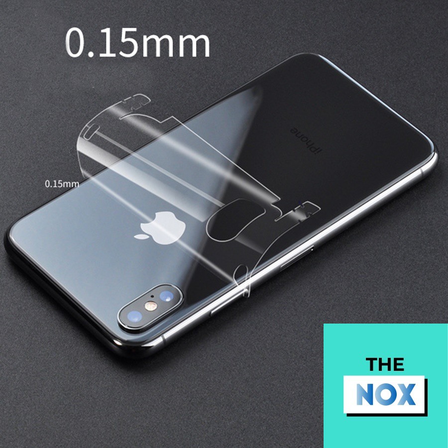 Skin Dán Lưng IPhone Trong Suốt Bóng Full Viền Đủ Các Dòng Từ 6 Đến 12ProMax [The Nox]