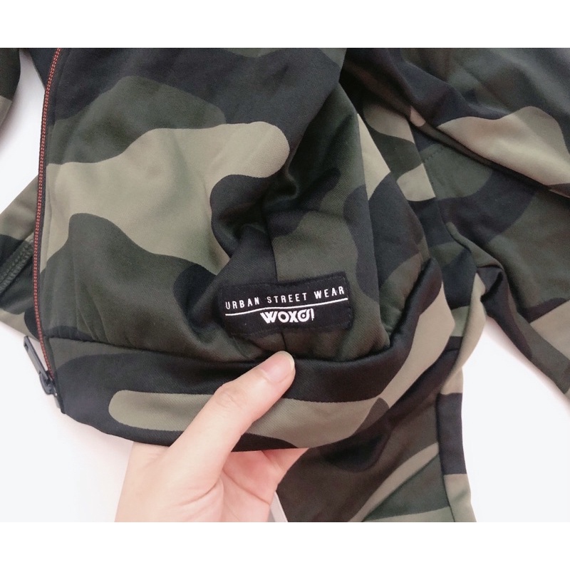 Bộ nỉ rằn ri mũ trùm dư xịn bé trai