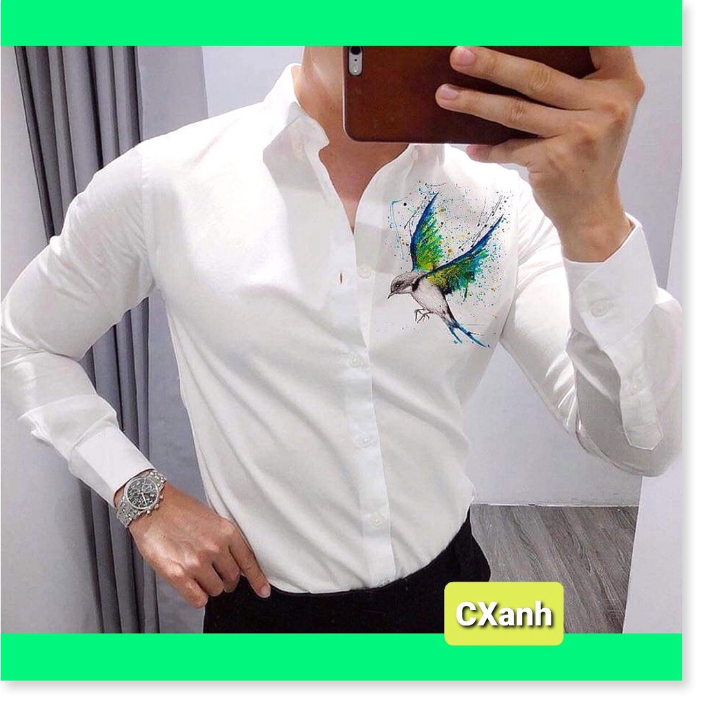 ❤ Áo sơ mi nam dài tay in nhiệt 3D mới hot nhất ❤ HP