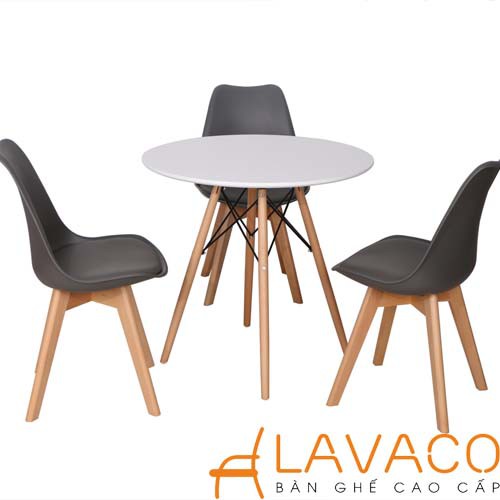 Bàn ăn, bàn cafe tròn 4 chân Lavaco | BigBuy360 - bigbuy360.vn