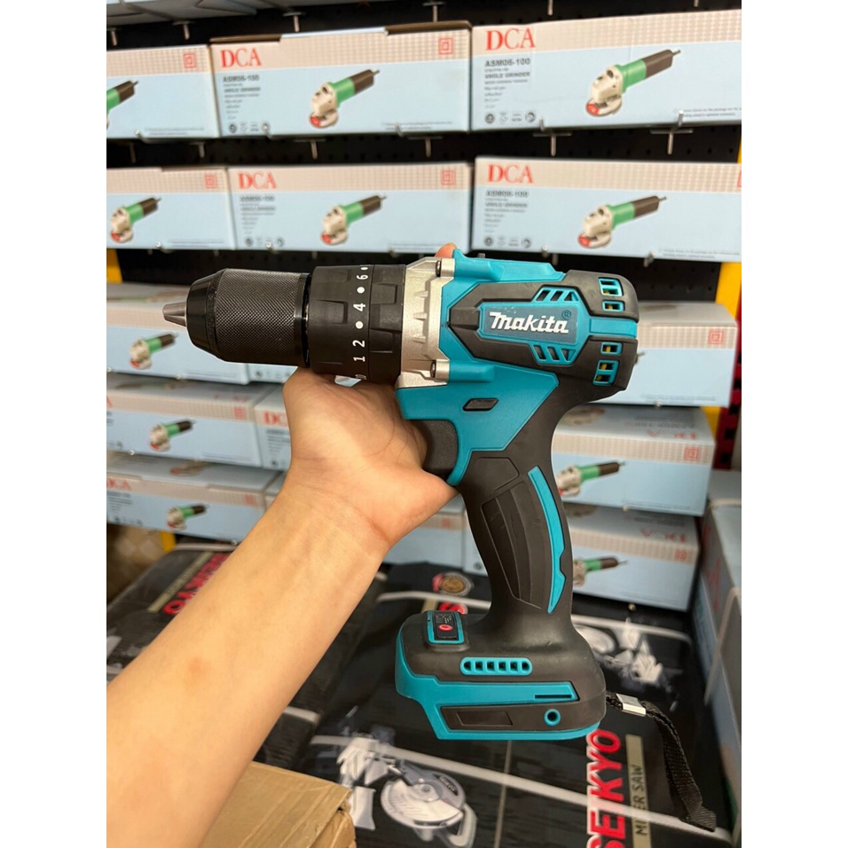 Thân Máy Khoan Pin MAKITA Động Cơ Không Chổi Than, 3 Chức Năng Khoan, đầu autolock