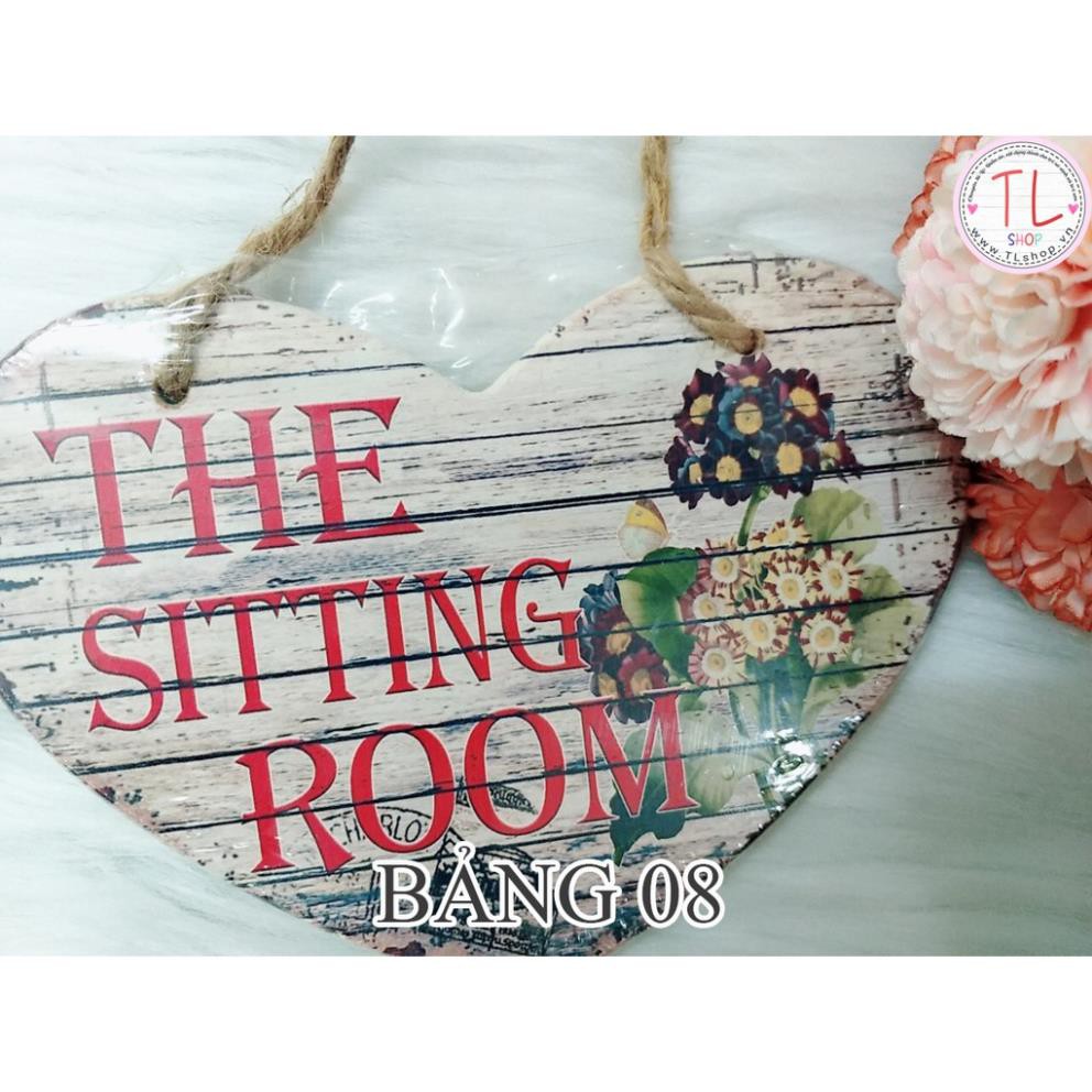 Bảng trang trí xinh xắn - Bảng gỗ trang trí - Bảng trang trí hình trái tim