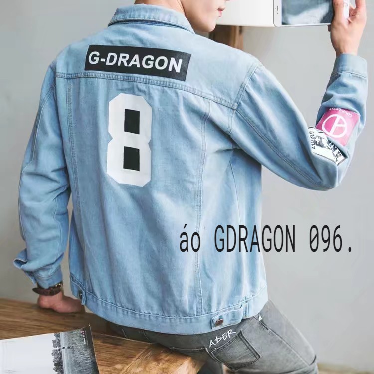 GETRICH áo khoác jean chống nắng GDRAGON cá tính 096