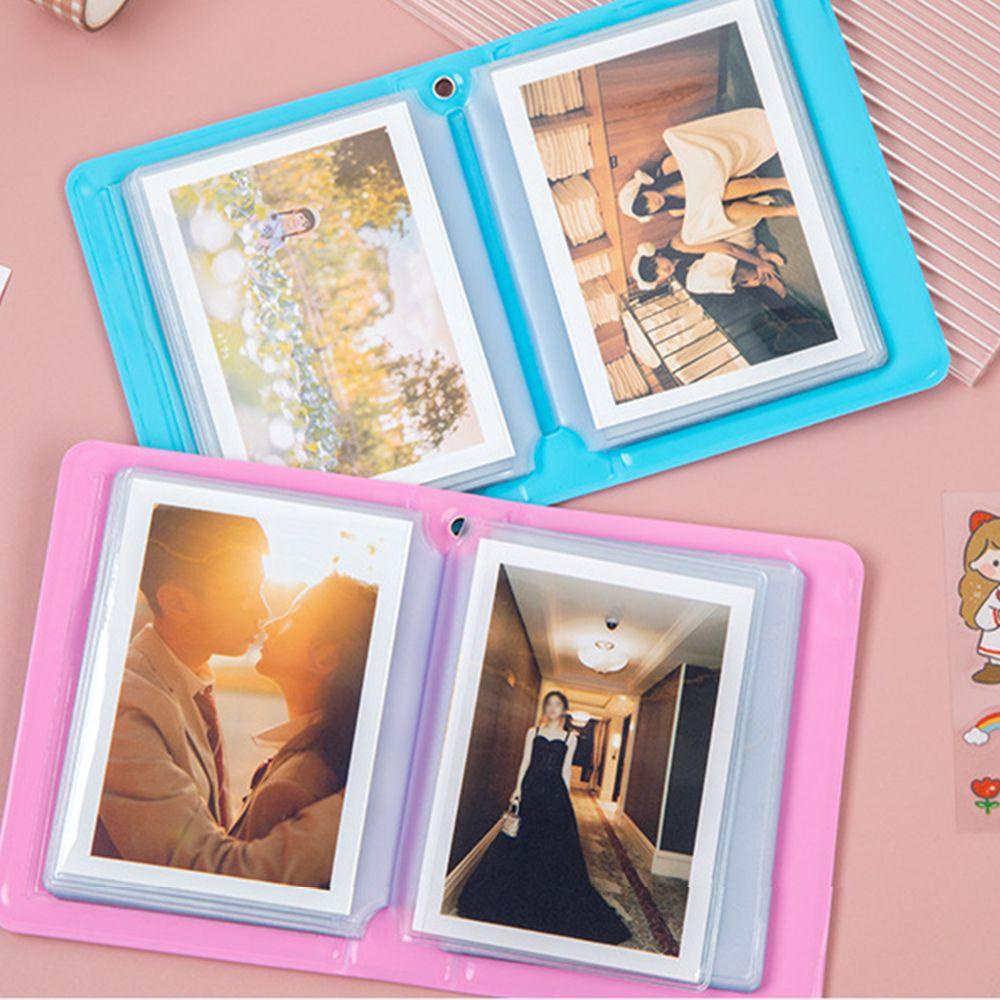 Set 40 Túi Đựng Ảnh Hình Trái Tim Hoạt Hình Xinh Xắn Giá Đỡ