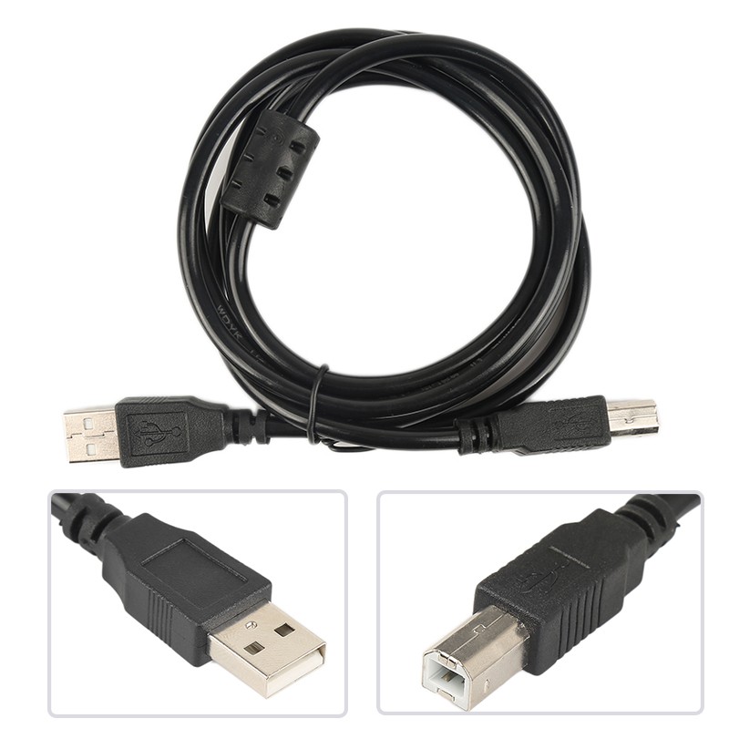 USB 2.0 1.5m Printer Cable USB TType A Male to B Female Adapter Connector for  Printer Scannner Computer Device