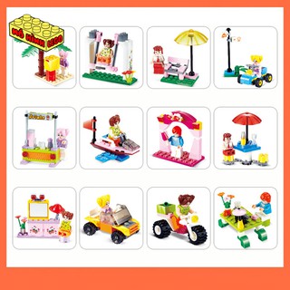 Đồ chơi lắp ráp lego giá rẻ Jie Star 33001 mô hình minifigues dành cho bé gái phát triển trí tuệ