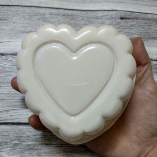 Bộ 2 khuôn rau câu trung thu 10 cm hình trái tim - RT05