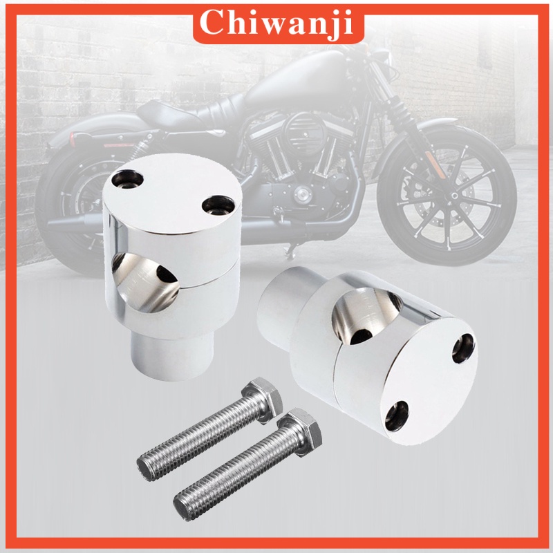 1 Cặp Phụ Kiện Nâng Tay Lái Xe Máy Harley Màu Đen 25mm