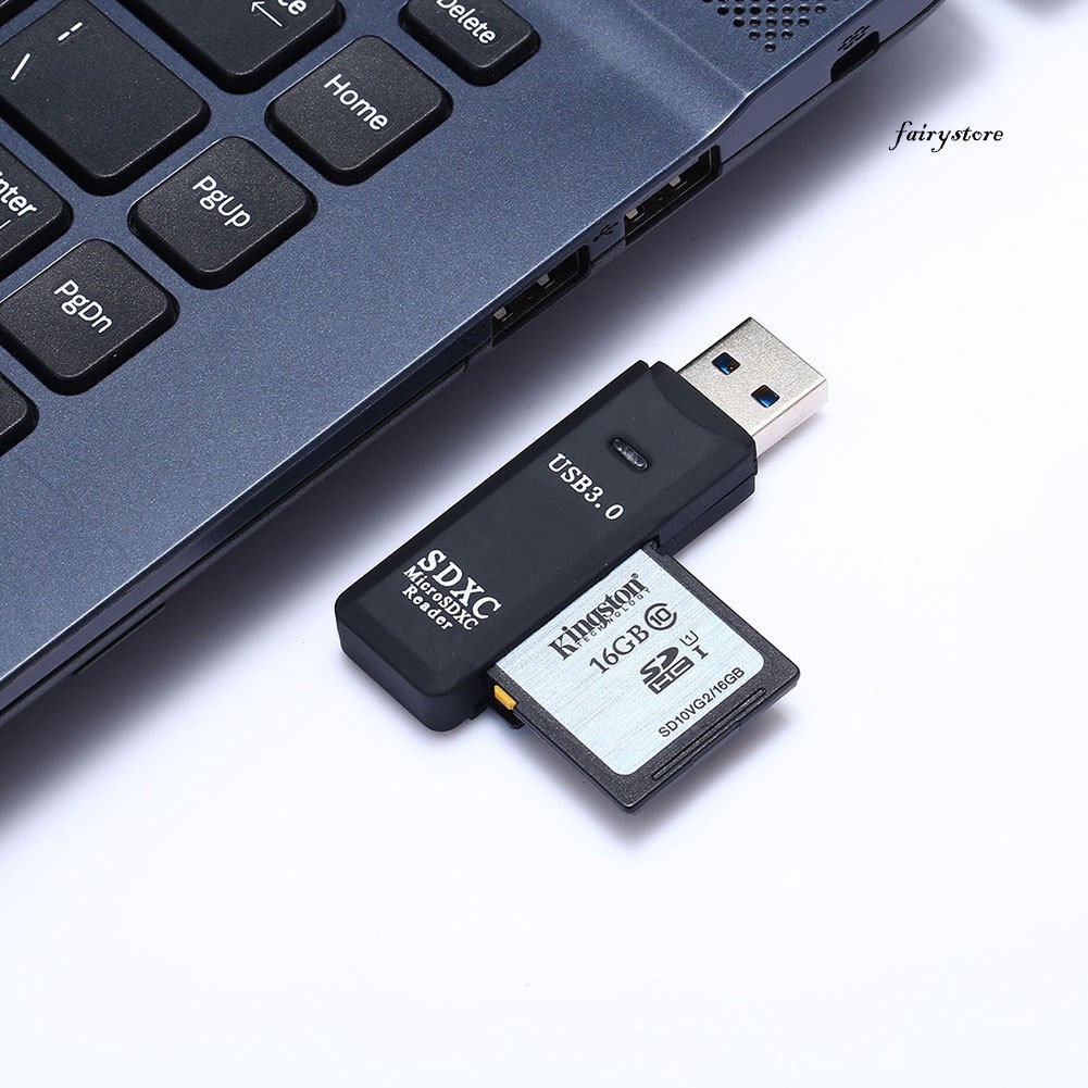 Đầu Đọc Thẻ Nhớ Usb 3.0 2 Trong 1 Cho Micro Sdxc Tf T-flash