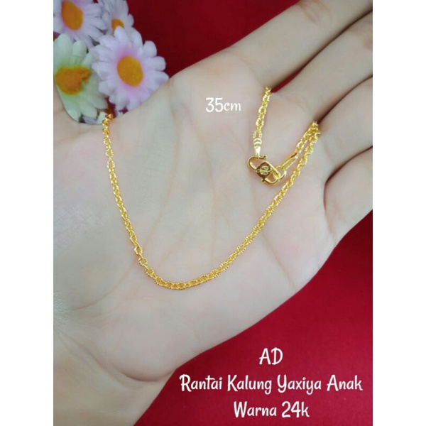 Dây Chuyền Vàng 24K Xinh Xắn Dành Cho Bé