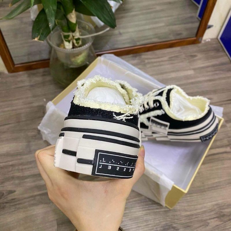 Sục xvessel ❤tặng kèm dây❤  giày đạp gót xvessel   ,  thể thao nam nữ sneaker cv rách học sinh sinh viên hàng 11