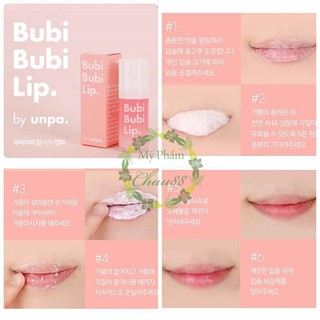 Tẩy tế bào chết môi Unpa Bubi Bubi Lip