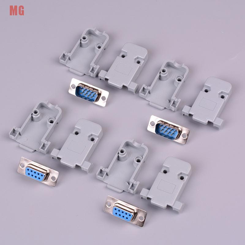 2 Set Đầu Nối Rs232 Db9 9 Pin Rs232 Bằng Đồng