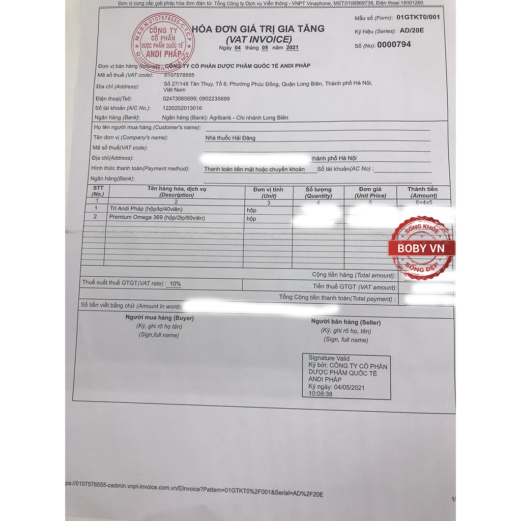 Tri andi Pháp nhuận tràng, giảm táo bón, trĩ - Hộp 40 viên - Bobyvn