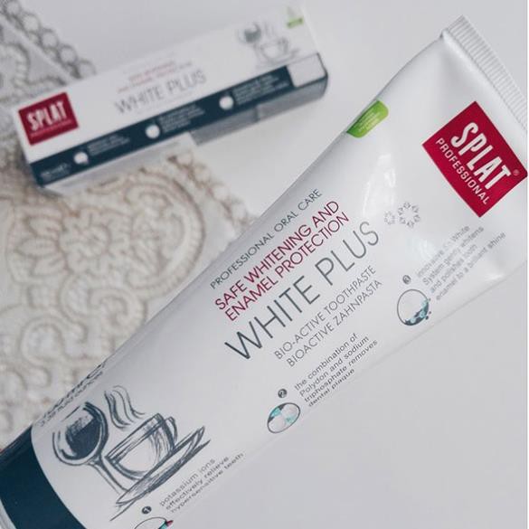 [Rẻ vô địch]Kem đánh răng  White Plus 40ml trị hôi miệng, làm trắng răng cho người hút thuốc,  an toàn hiệu quả  | SPLAT