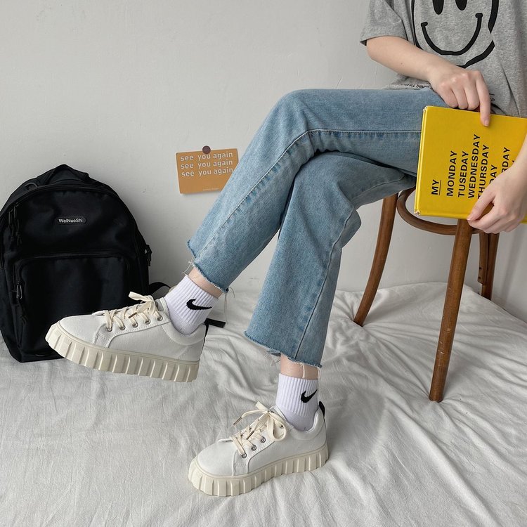 Giày Thể Thao Vải Bạt Thời Trang Hàn Cho Nữ | BigBuy360 - bigbuy360.vn