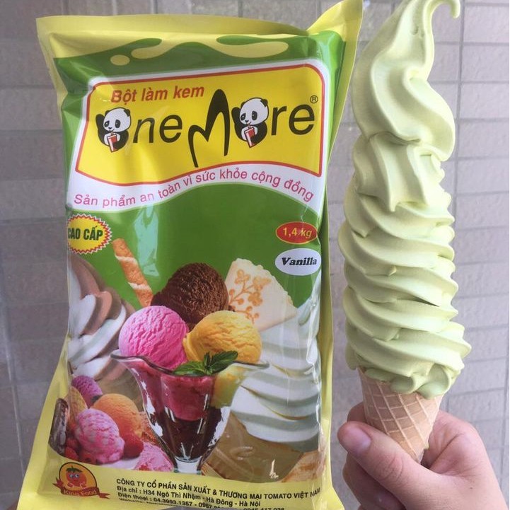 Bột làm kem OneMore CAO CẤP gói 1,3kg LÀM RA 3,8L KEM THÀNH PHẨM - CÔNG THỨC HƯỚNG DẪN