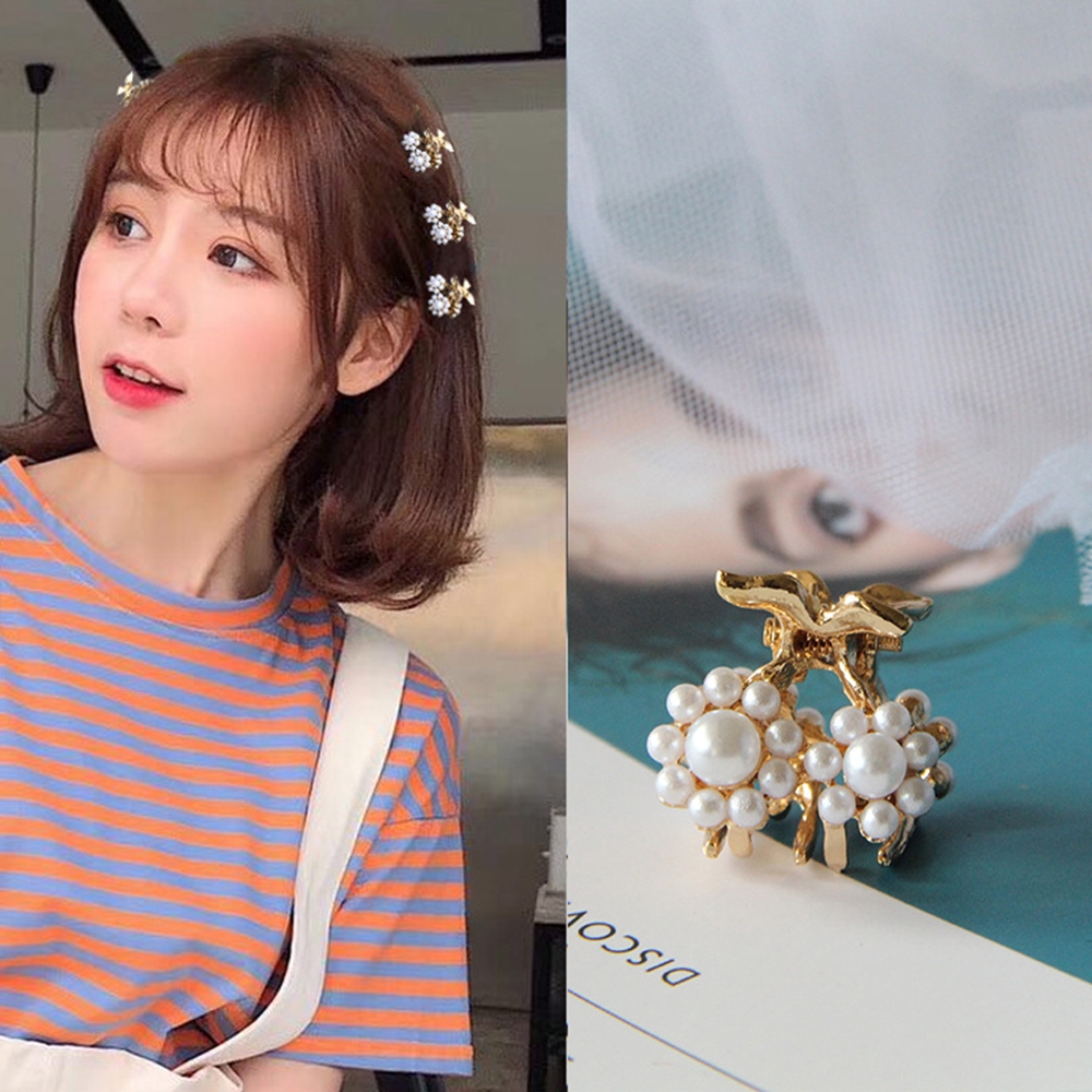 Kẹp tóc càng cua đính ngọc trai xinh xắn cho phái đẹp