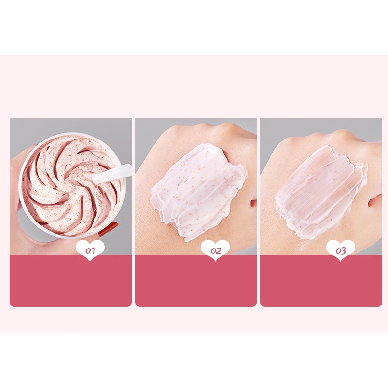 Tẩy Da Chết Toàn Thân Heyxi Đào Peach Clear Body Scrub Moisturizing Nourishing 200G | BigBuy360 - bigbuy360.vn
