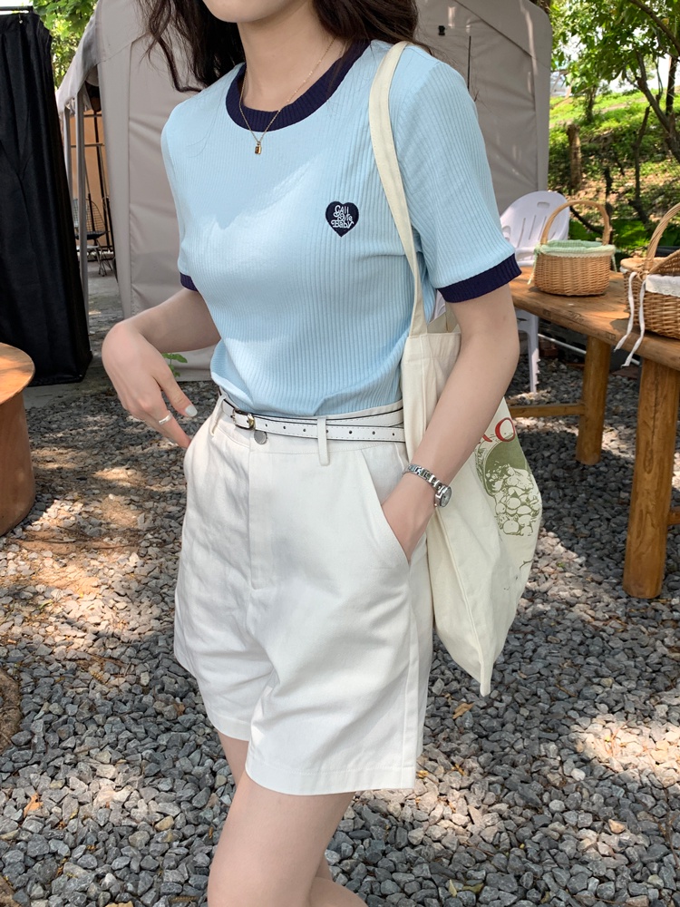 Quần Short Ống Suông Phối Thắt Lưng Thời Trang Năng Động 51289