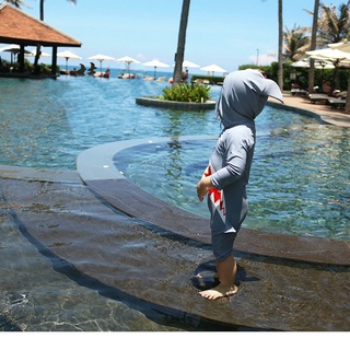 Bộ đồ bơi liền thân hình cá mập hoạt hình dành cho bé trai 1-7 tuổi - ảnh sản phẩm 6