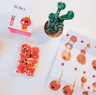 Mini Block -  Đồ chơi xếp lego - Torchic (pokemon) size M