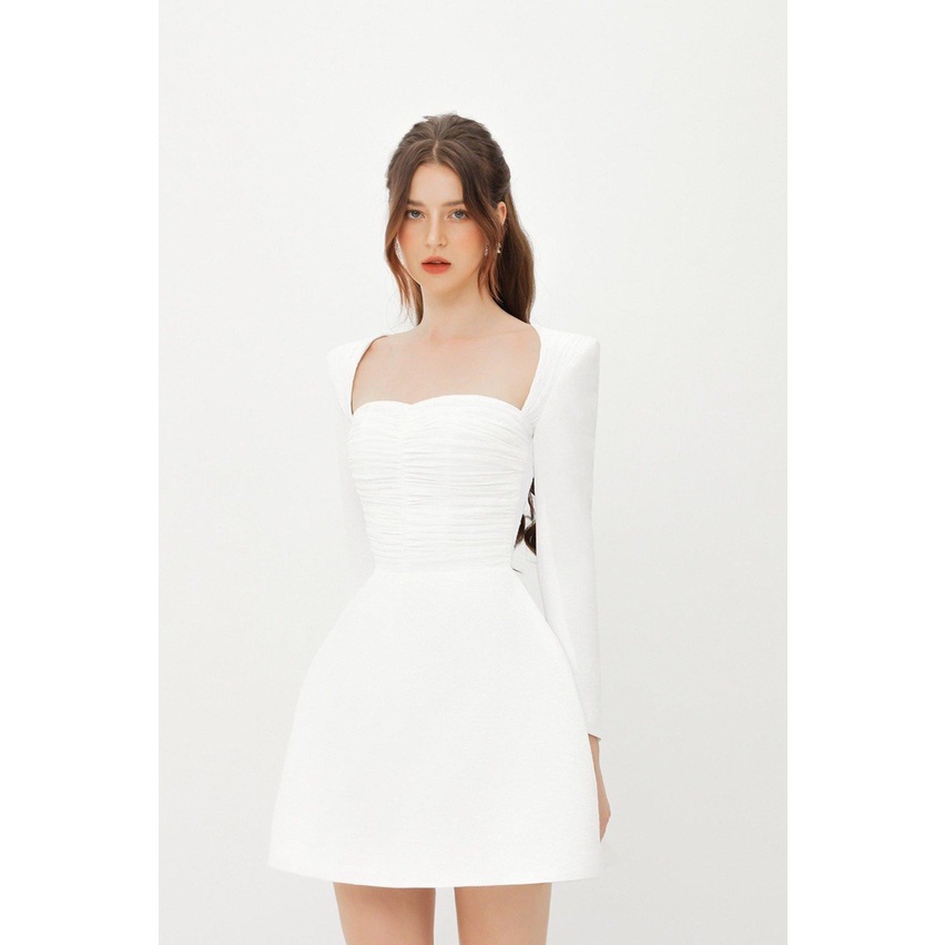 Đầm xòe thiết kế cao cấp tay dài form cực tôn dáng