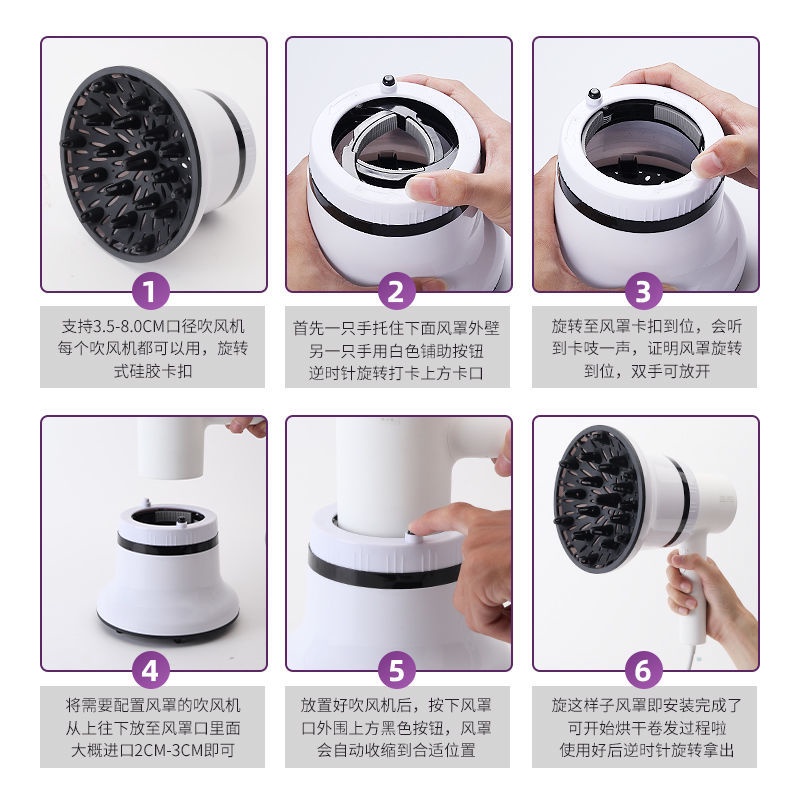 Mũ Trùm Đầu Máy Sấy Tóc Thông Dụng Tiện Lợi 3.22