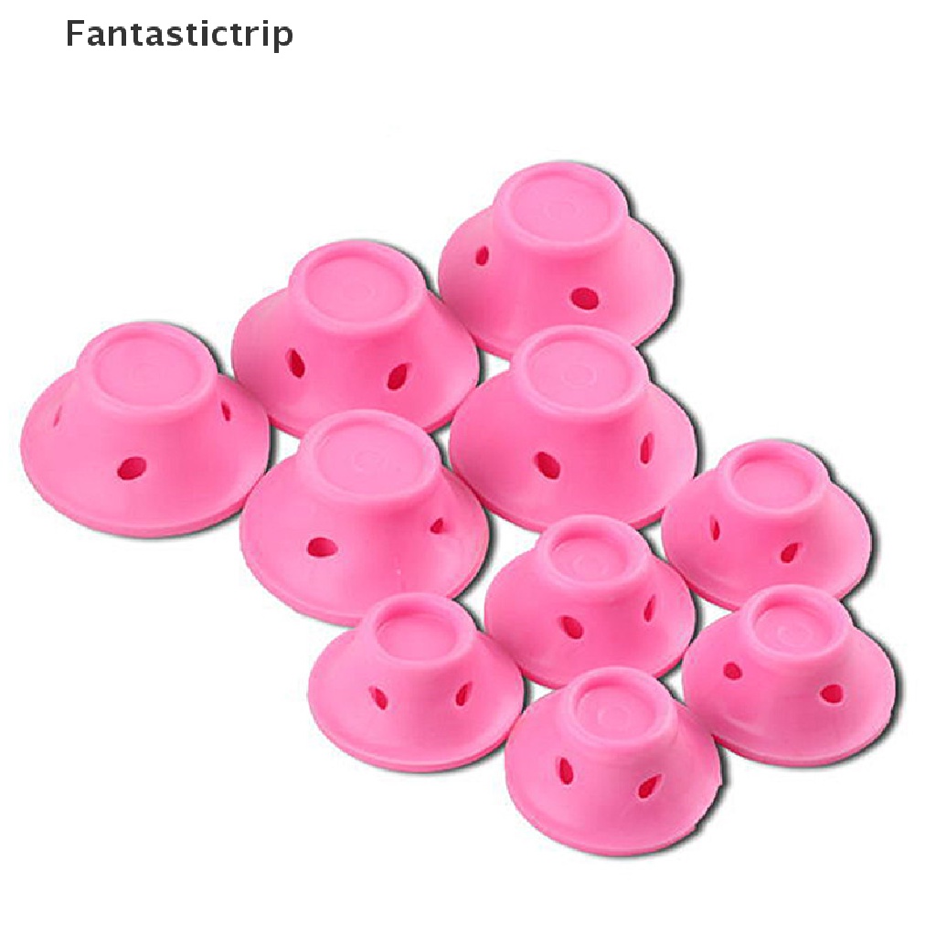(Hàng Mới Về) Bộ 10 Dây Buộc Tóc Bằng Silicon Mềm DIY