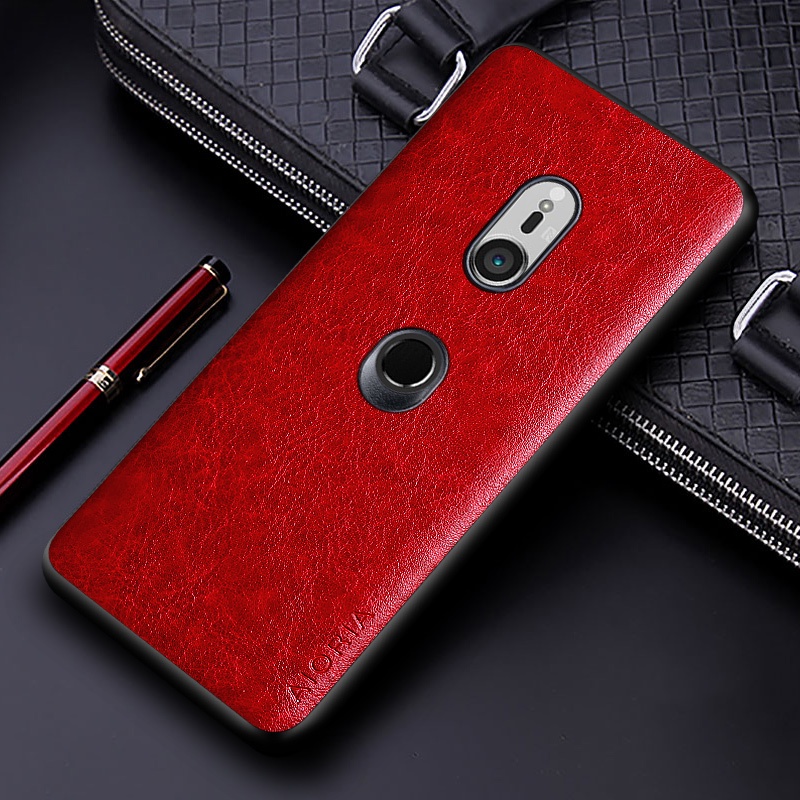 Sang Trọng Bao Da Điện Thoại pu Màu Trơn Phong Cách Doanh Nhân Cho sony xperia 1 xz3 xperia xz4 Ốp