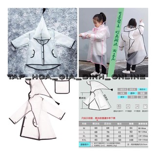 Áo mưa trong suốt cho bé