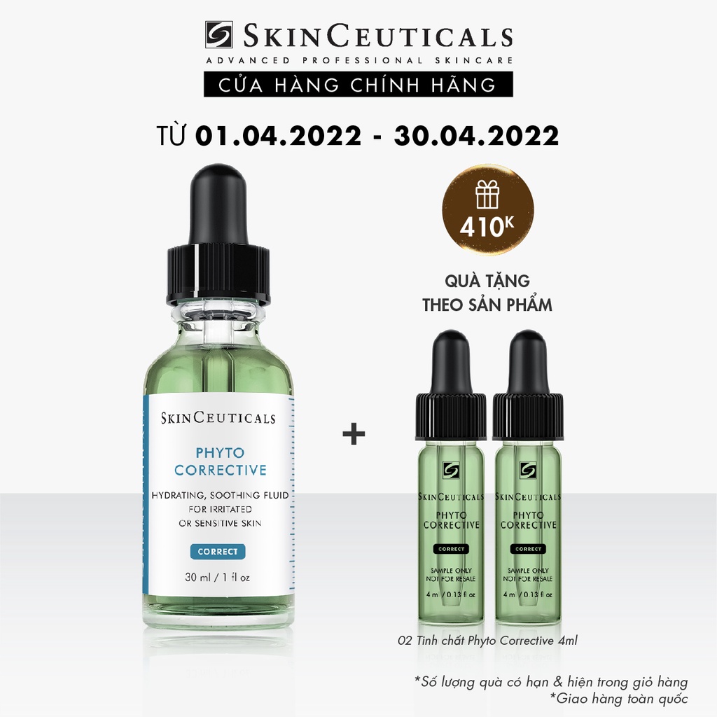 [Mã COSLUX05 giảm 120K] Skinceuticals Phyto Corrective giúp dưỡng ẩm, làm mềm và xoa dịu da 30ml