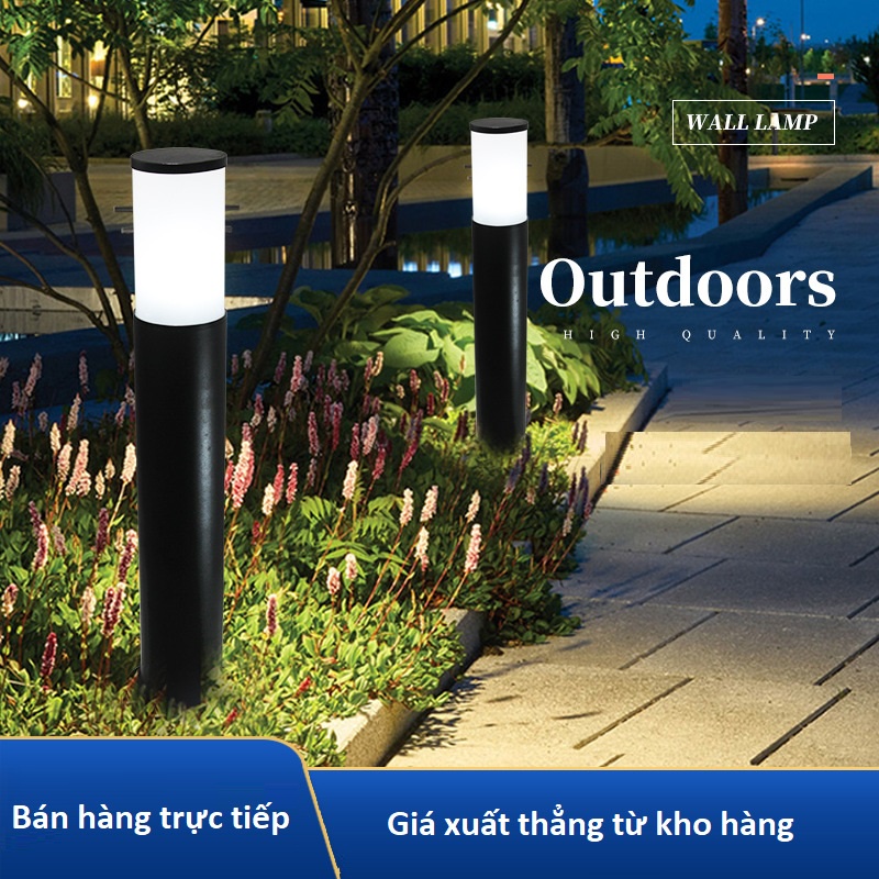 Đèn trụ sân vườn cổ trắng, ánh sáng lạnh đẹp, thân nhôm đúc. Hàng cao cấp bảo hành 2 năm