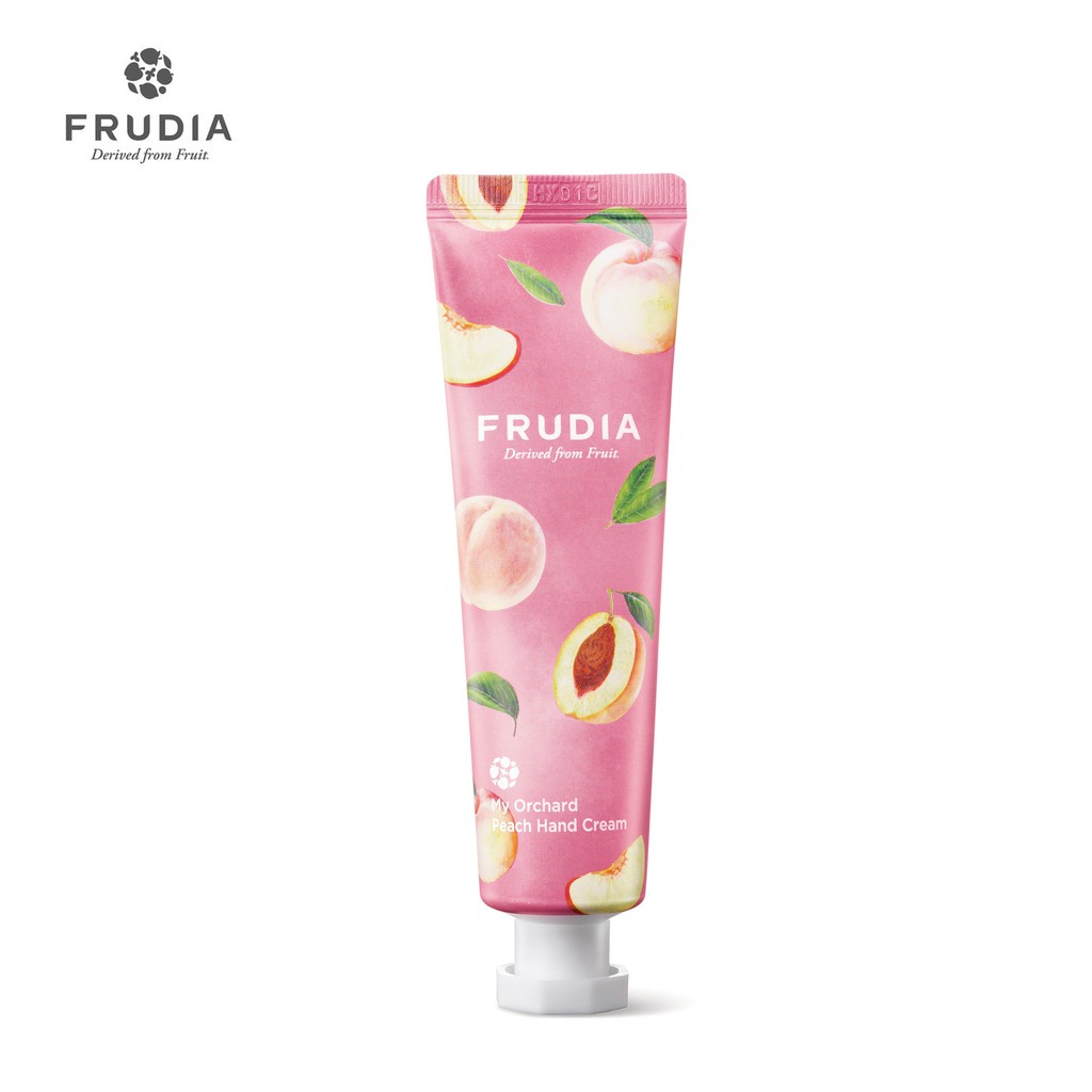 Kem Dưỡng Tay Frudia Chiết Xuất Quả Đào Giữ Ẩm, Không Nhờn Rít My Orchard Peach Hand Cream 30ml