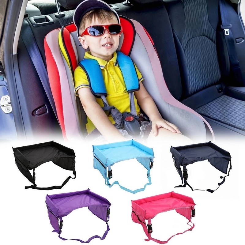 Bàn Ăn/Xe Đẩy Em Bé Có Giá Đỡ Bình Nước Di Động Tiện Dụng