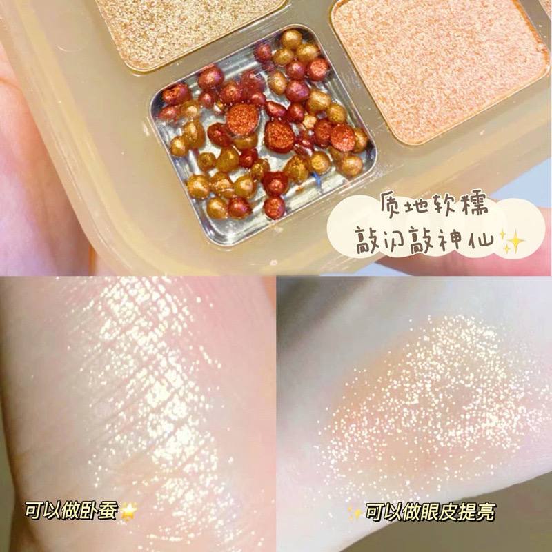 [BM09] Phấn mắt Nội Địa Trung, Bảng mắt nhũ Moji New Nude For Part