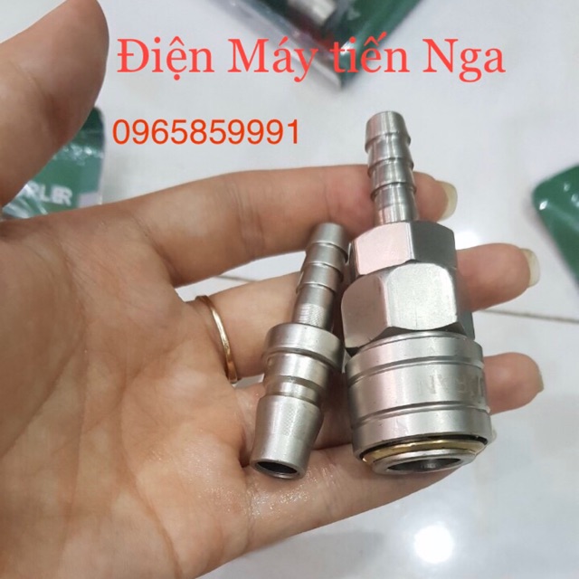 Đầu nối nhanh hơi khí nén ống 5*8mm Cao Cấp