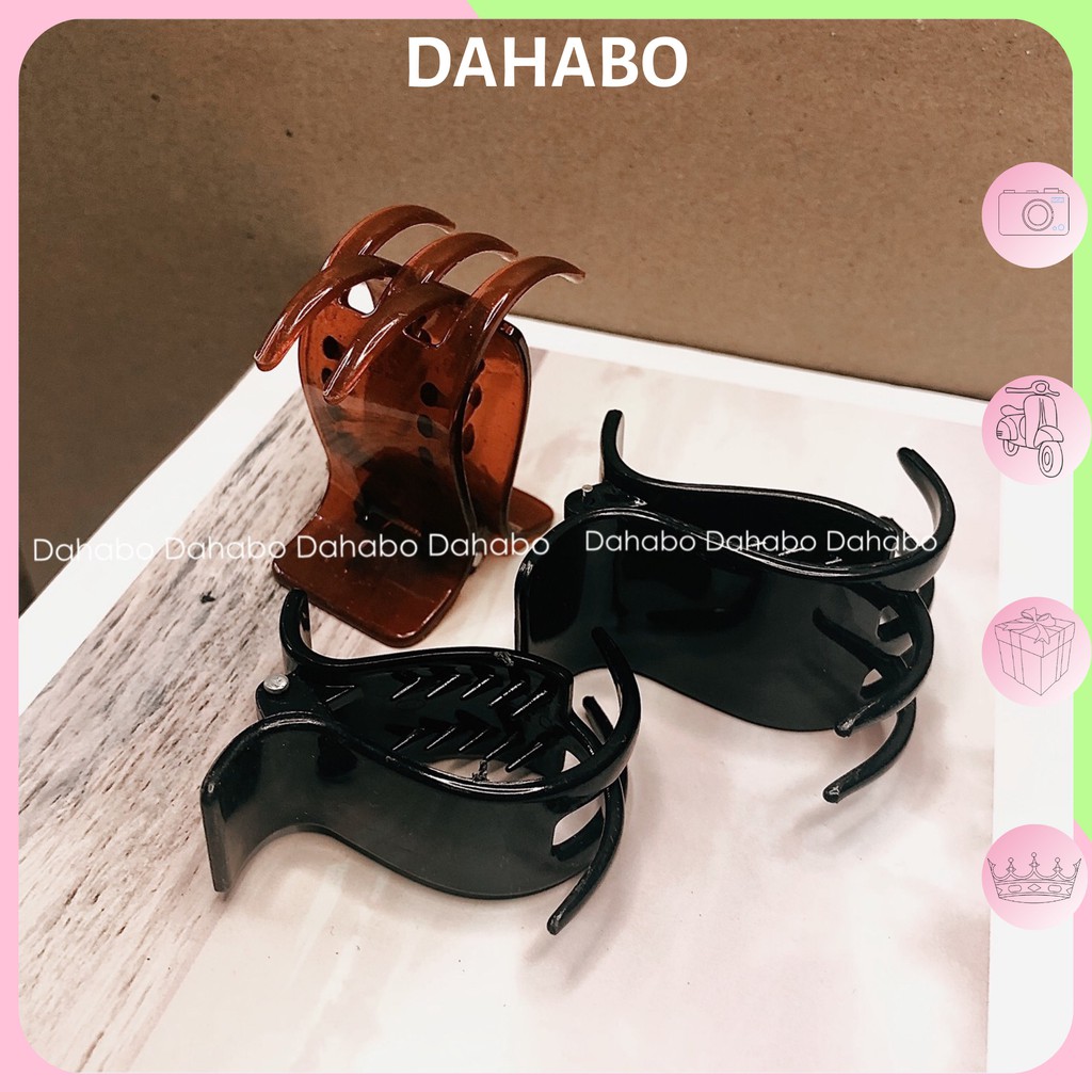 Kẹp tóc càng cua 3 răng trơn tuyển trọn loại 1 dành cho nữ DAHABOO KT07